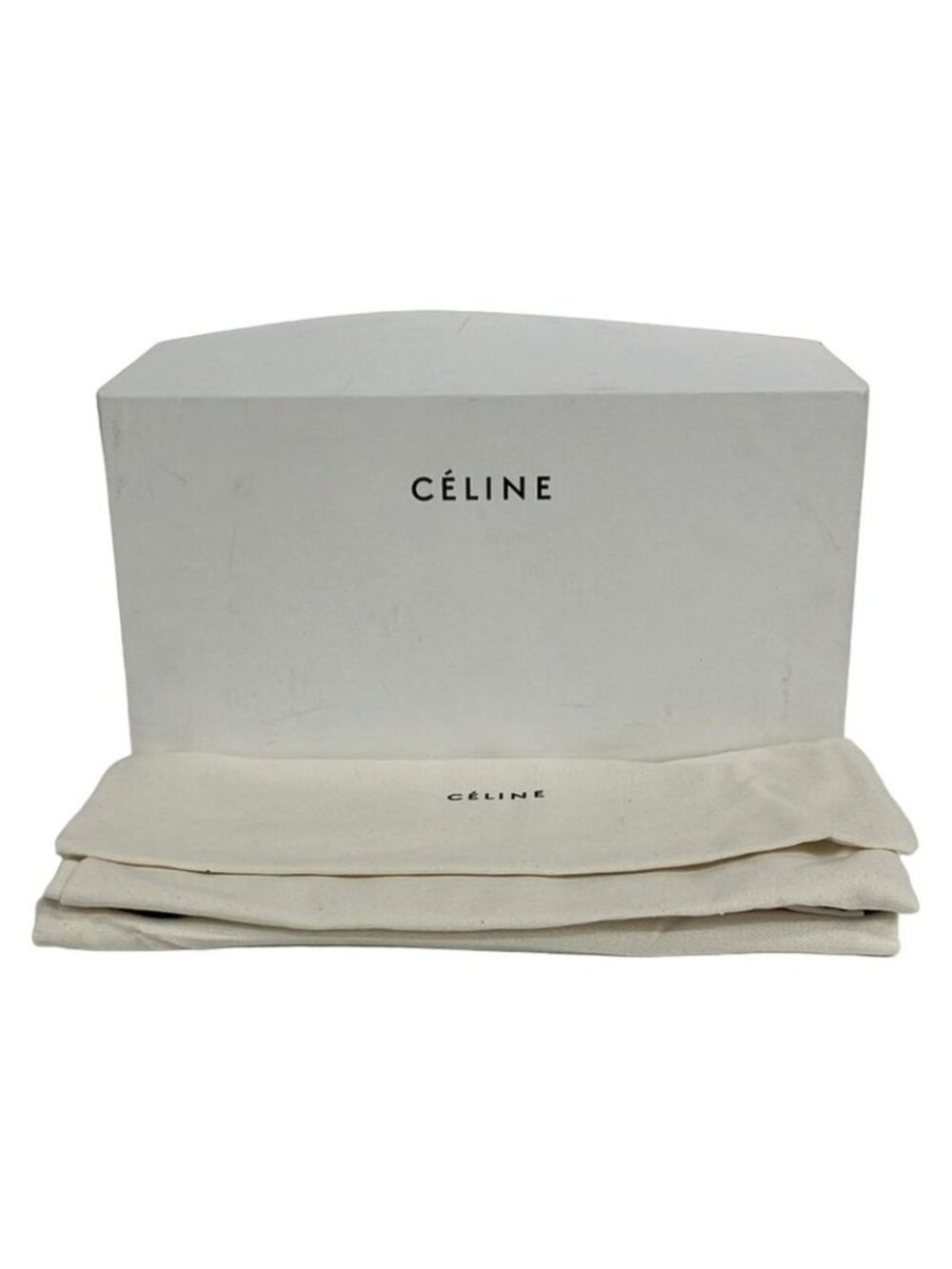 Celine Sandals 38.5 White Black Wedge Sole Leather - Picture 7 of 12